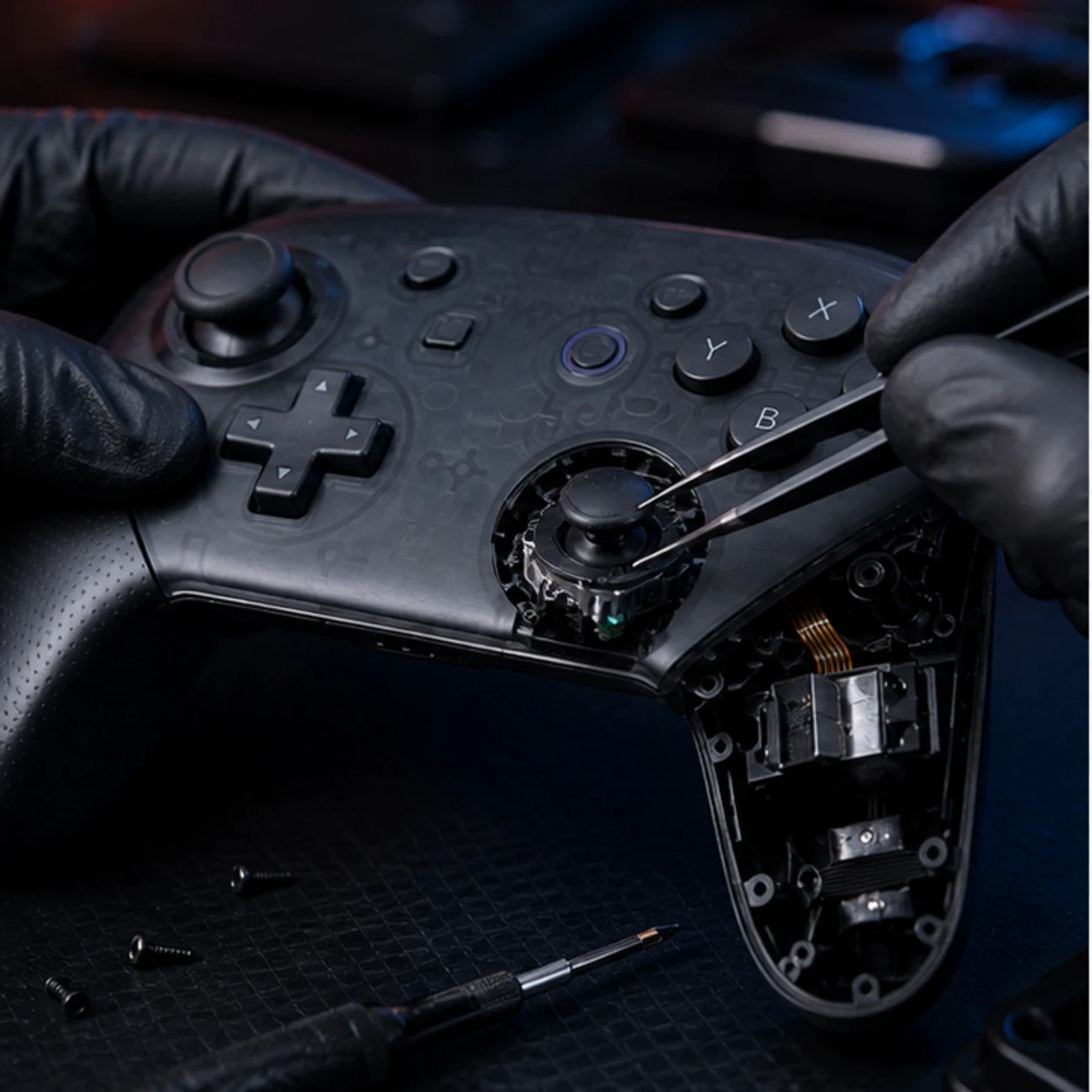 Проверяем стик Switch Pro Controller — диагностика Ремонт Nintendo Switch Pro Controller в Москве